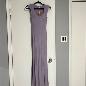 Lavender Sleeveless Maxi Dress